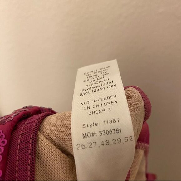 WEISSMAN Dance Costume hot pink Can't Help Falling In Love 11387 XLA-adult xl - Picture 8 of 10